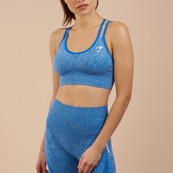 Gymshark Other - Seamless Cross Back Bra Medium Blue